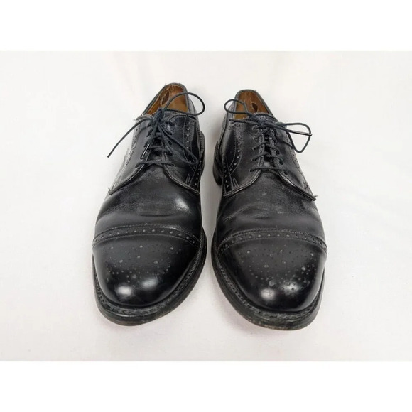 Allen Edmonds LEXINGTON 5101 Black Cap Toe Oxfords Derby Dress Shoes sz. 9 1/2 D main image 13